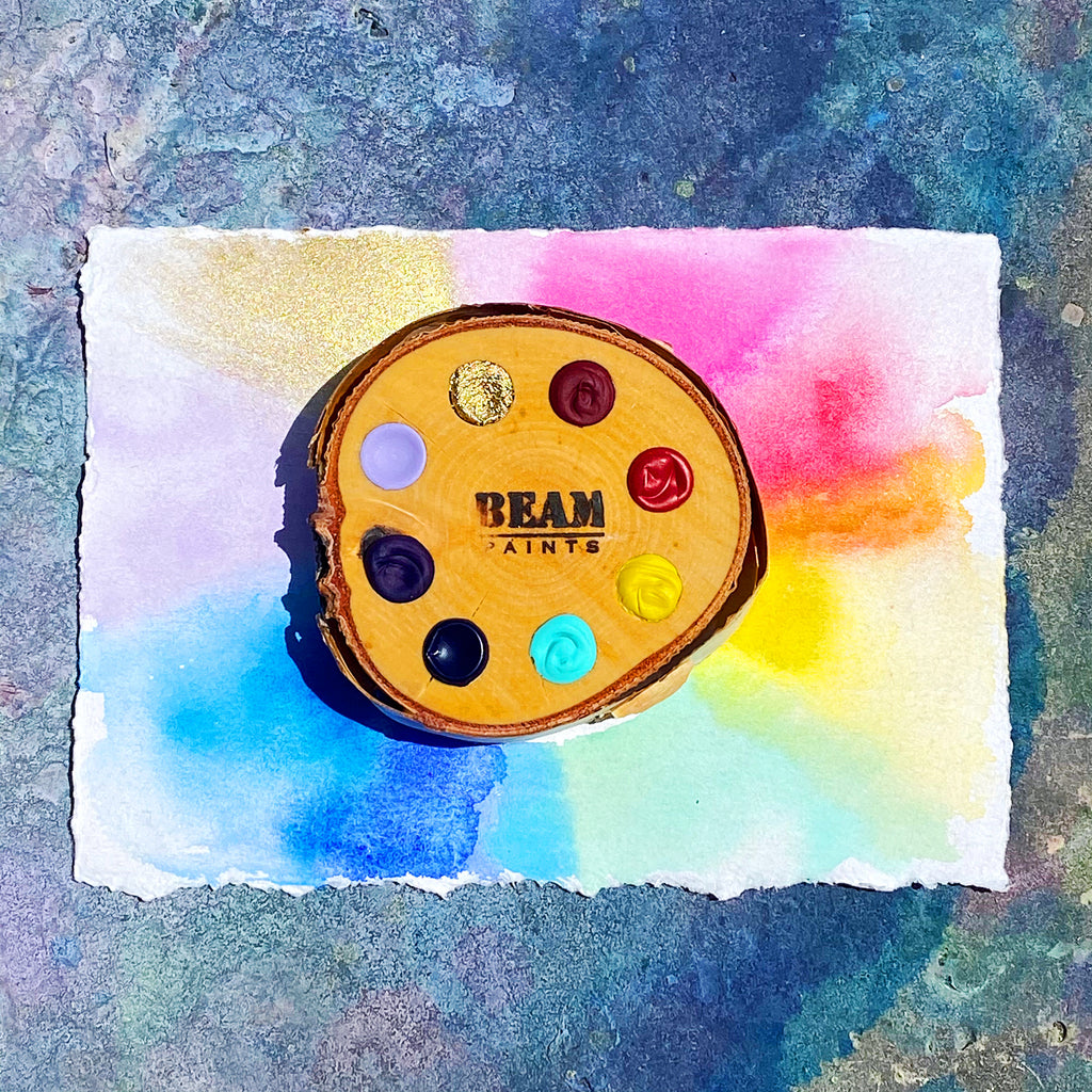 Beam Paints, Spectrum Watercolor Birch Mini Cookie Palette